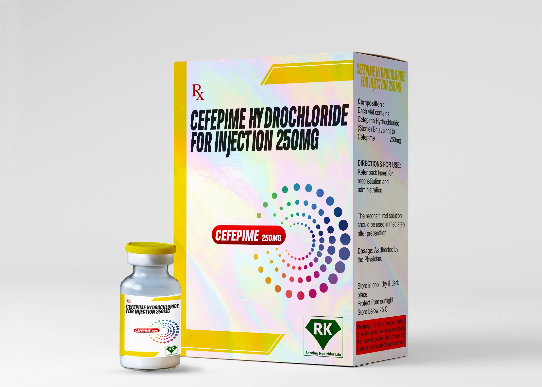 Cefepime Hydrochloride For Injection 250mg